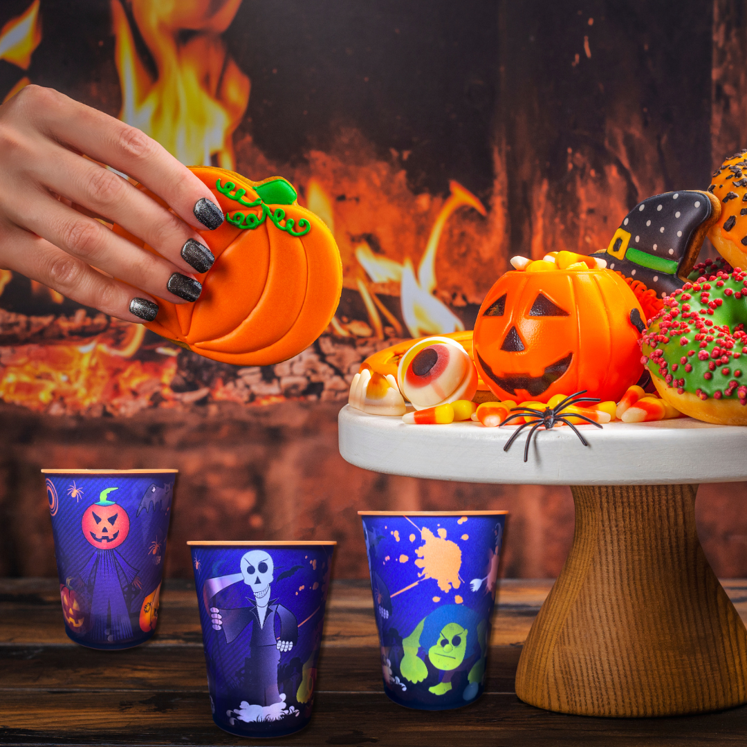 Halloween Color Changing Drinking Glass Tumblers P