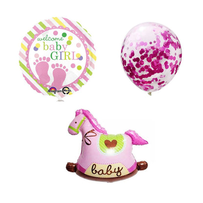 Baby Girl Foil Balloon Set Of 5