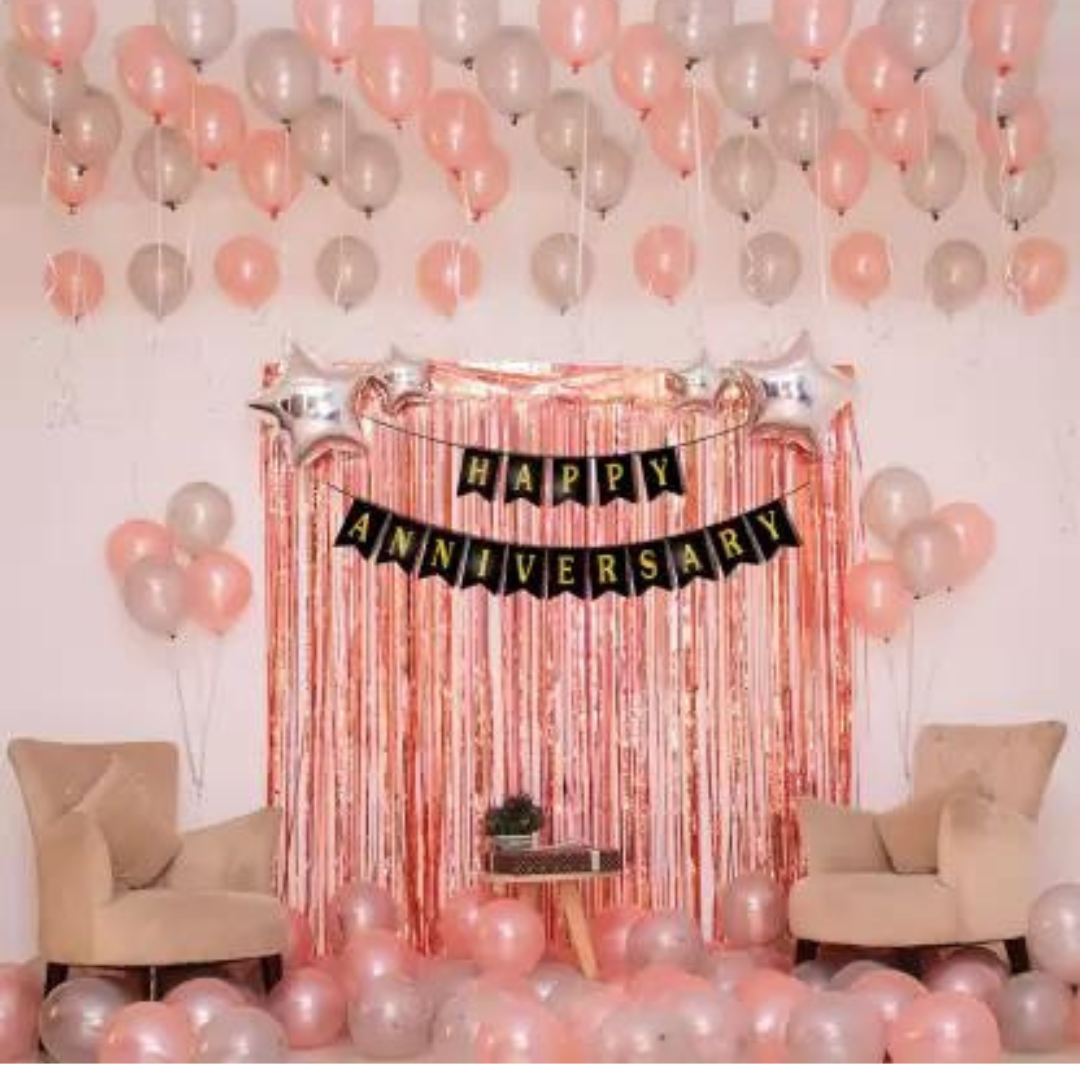 Rose Gold Foil Curtain 1M X 2M