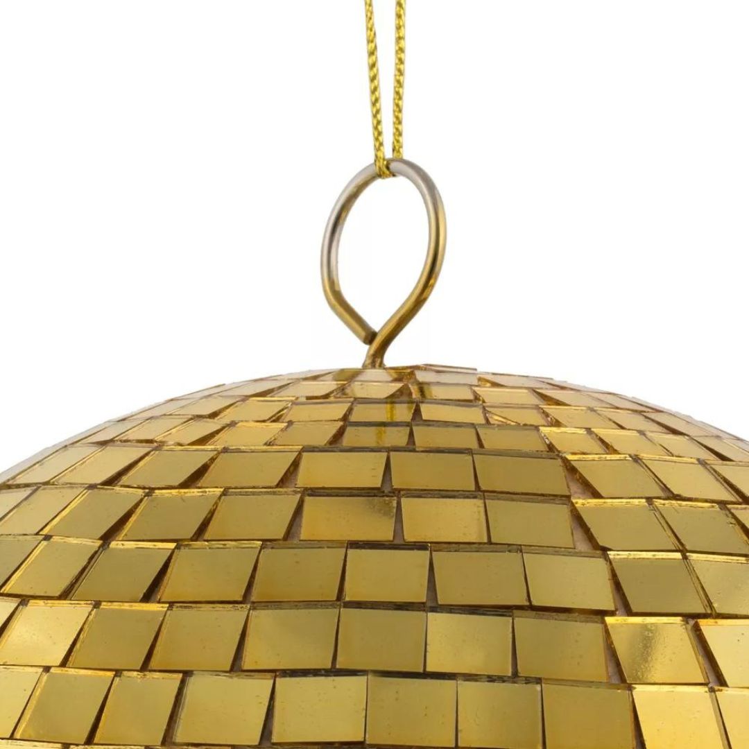 16" Mirror Disco Ball Golden