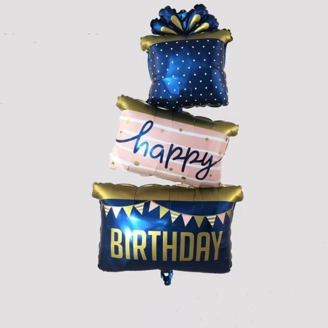 Triple Layer Happy Birthday Box Balloon