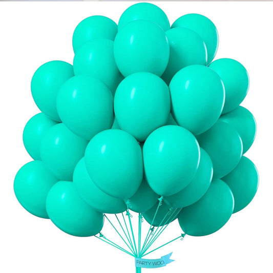 Teal Blue Balloon 10"- 20 PC