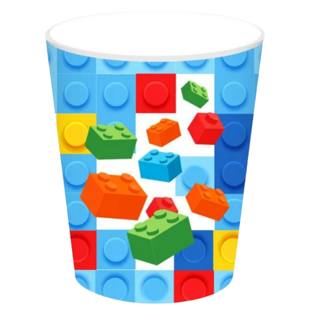 LEGO Theme Paper Cups-Pack of 8  9oz