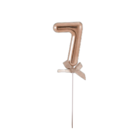 Numerical 7 Cake Topper Rose Gold-1PC