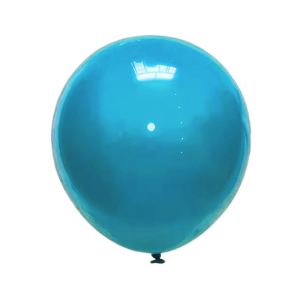 12" Peacock Blue Latex Balloons - 10PC