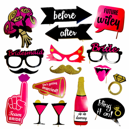 Wanna Party Bride To Be Props & Banner For Bachelorette Party