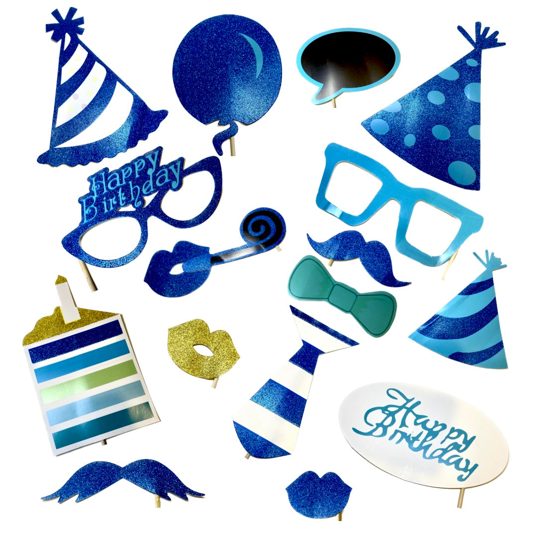 HBD Blue Props - 20PC