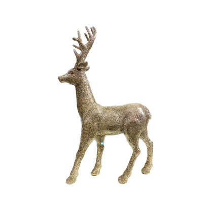 Golden Standing Reindeer Centerpiece Decoration - 24*7*36 CM - 1PC