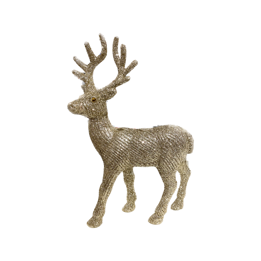 Silver Standing Reindeer Centerpiece Decoration - 15*4*21CM - 1PC