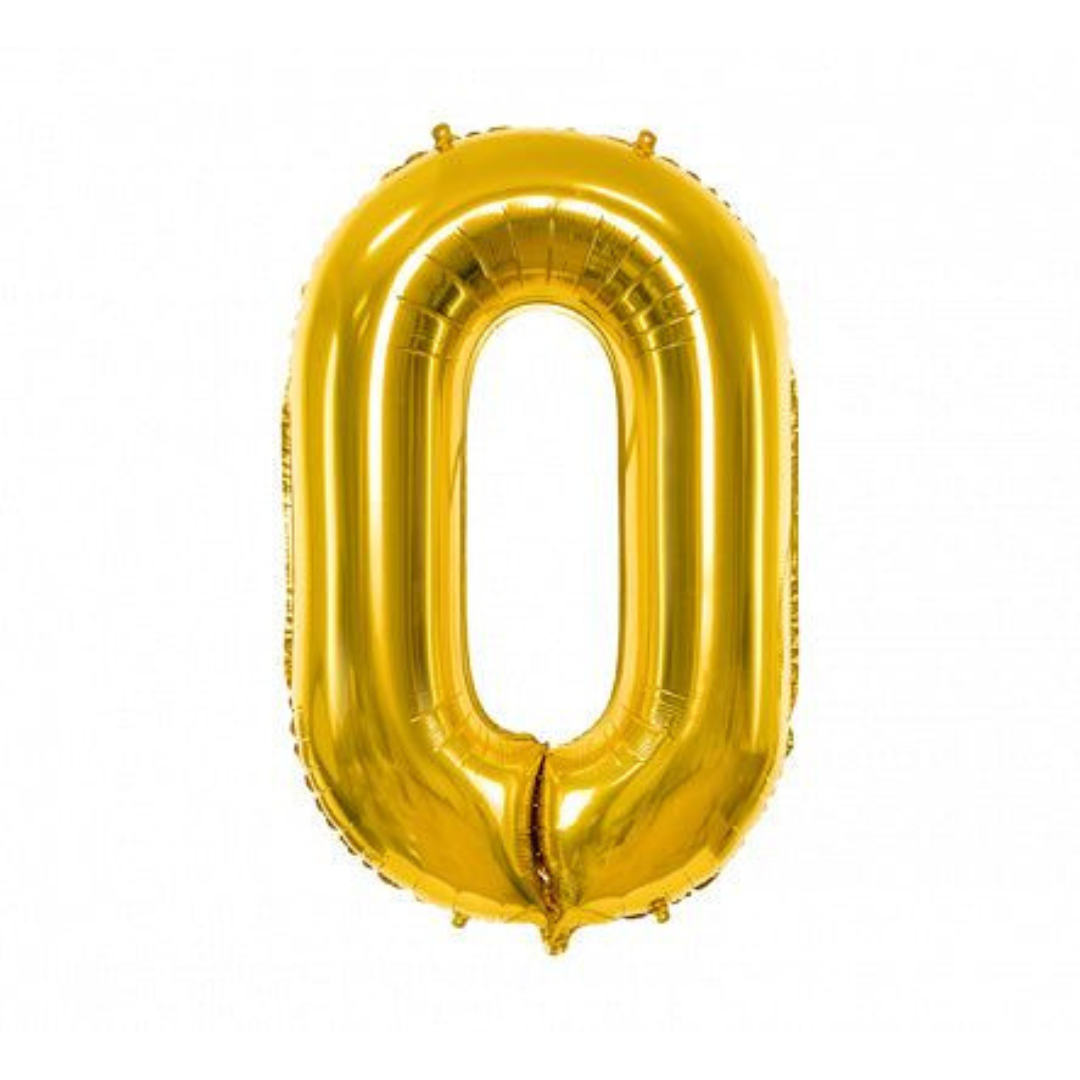 16" Letter O Golden Balloon