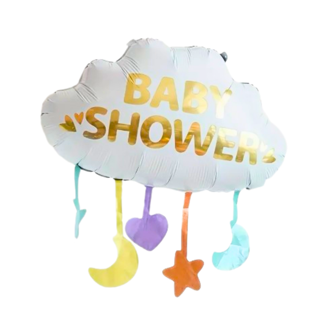 Baby Shower White Cloud Multicolor