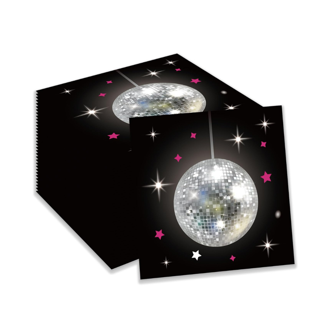 Disco Theme Party Paper Napkins -Pack of 20