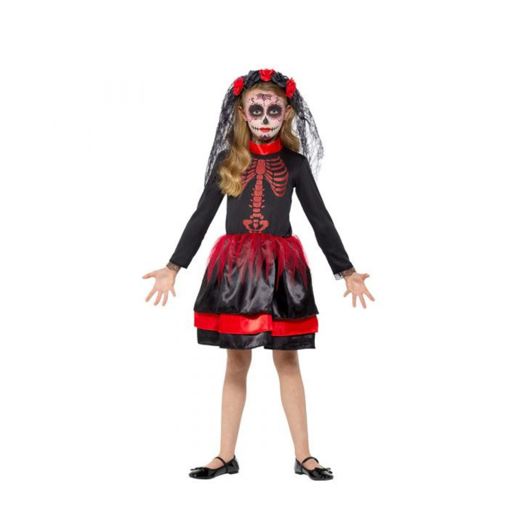 Day of the Dead Senorita Costume Size M