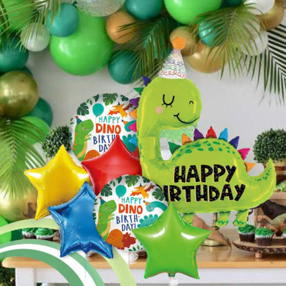 Happy Birthday Dinosaur Balloon Set - 7PC