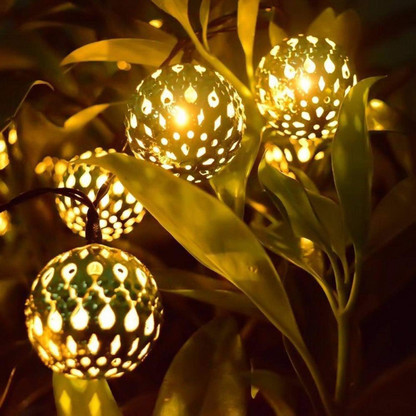 Moroccan Ball Disco LED String Lights-14 Ft,10 LED Disco Globe balls for Home Decoration