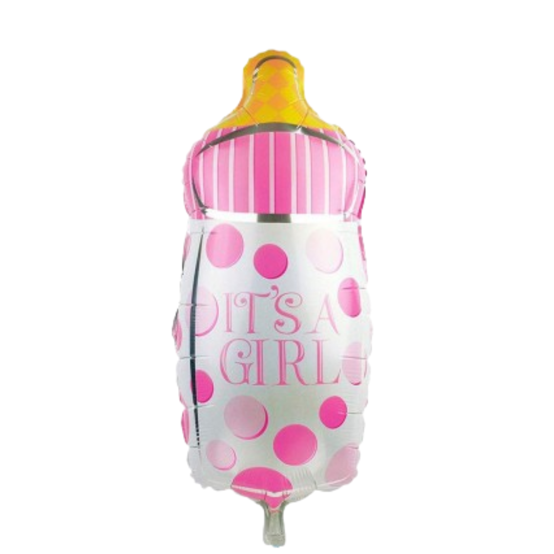 It's a Girl Milk Bottle Blue Balloon 18"