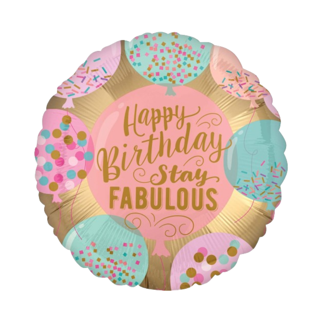 Stay Fabulous Birthday Balloon 18"