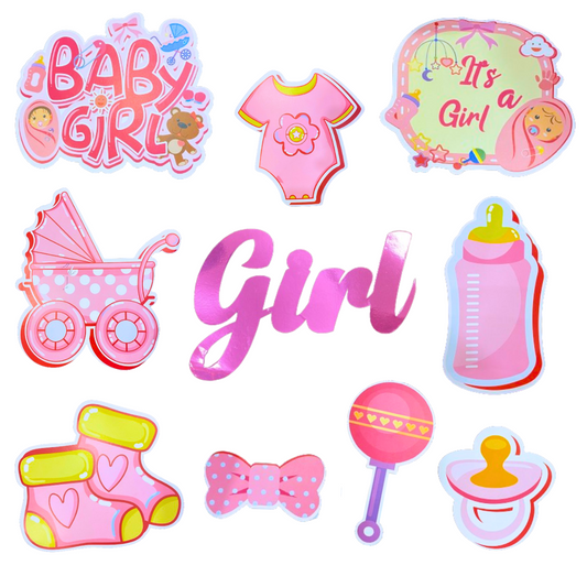 Wanna Party Welcome Baby Girl Combo Set -12 Pcs