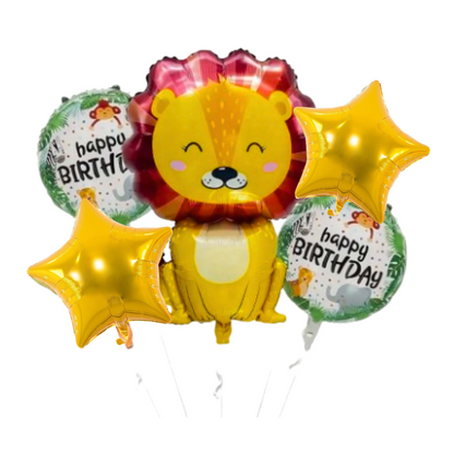 Jungle Animal Lion Balloon Set - 5PC