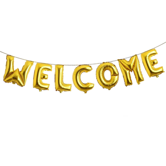 WELCOME Balloon Banner