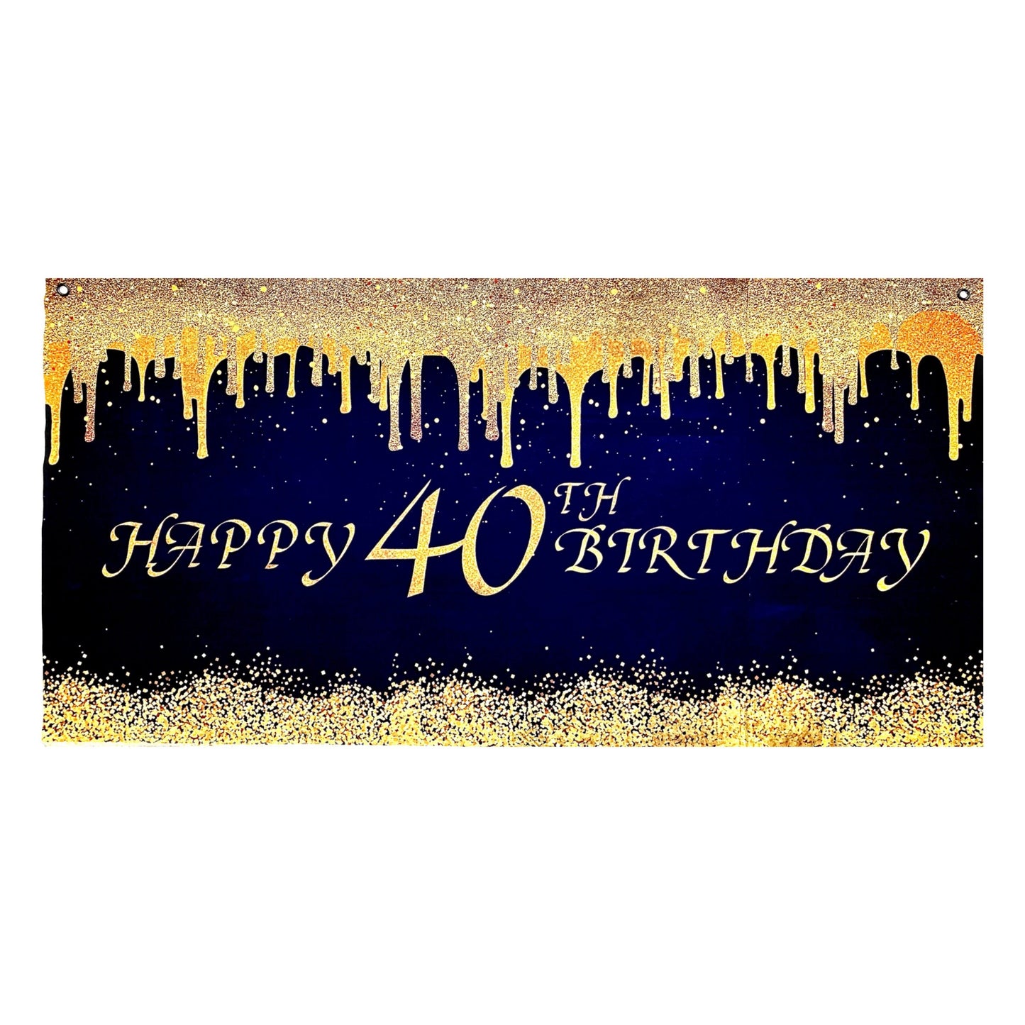 Happy 40th Birthday Banner - 4FT X 2FT