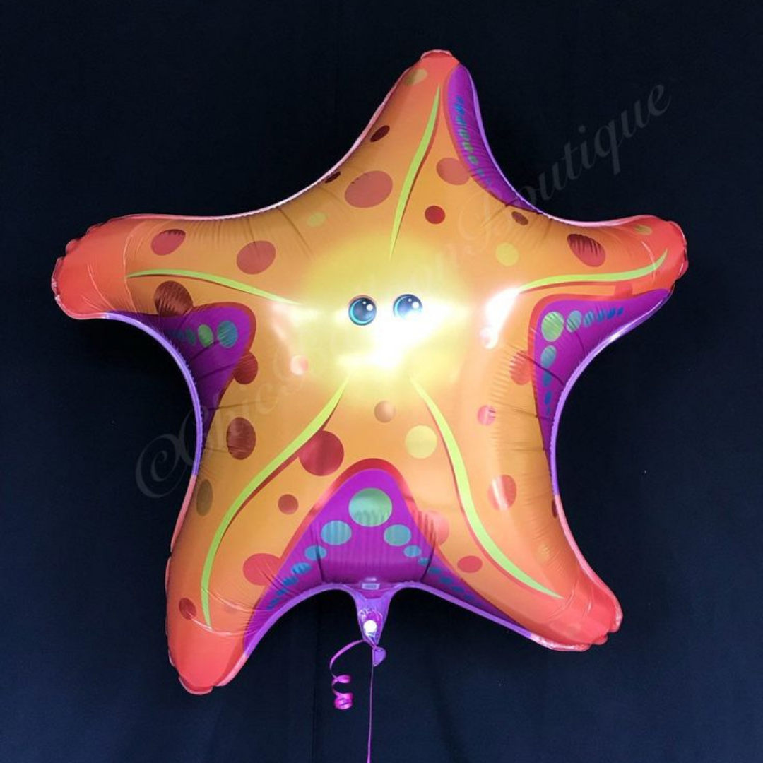 Star Fish Shaped Underwater Theme Party Balloon 25"