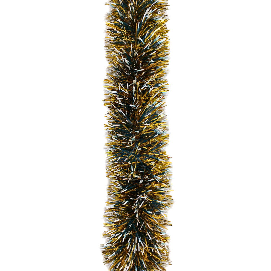 Black White Golden Garland used as Tree Wraps or Glass Decoration or Ceiling Hanging Decoration - 6FT - 1 PC