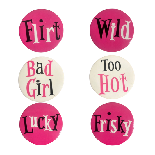 Bachelorette Party Buttons - Pack of 6