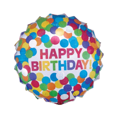 Colorful Candy Happy Birthday Balloon 18"