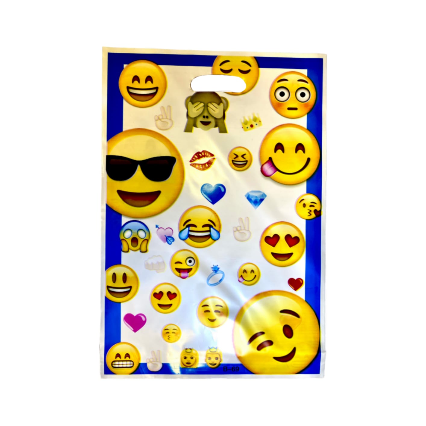 Emoji / Smiley Theme AlumInium Film Loot Bags - 10