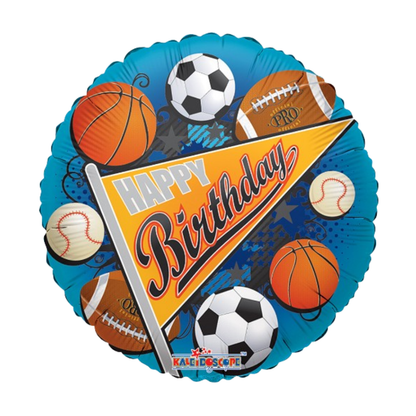 Sports Theme Birthday Balloon 18"