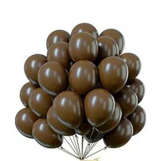 Choco Brown / Coffee Brown Color Latex Balloons 10" -  20PC