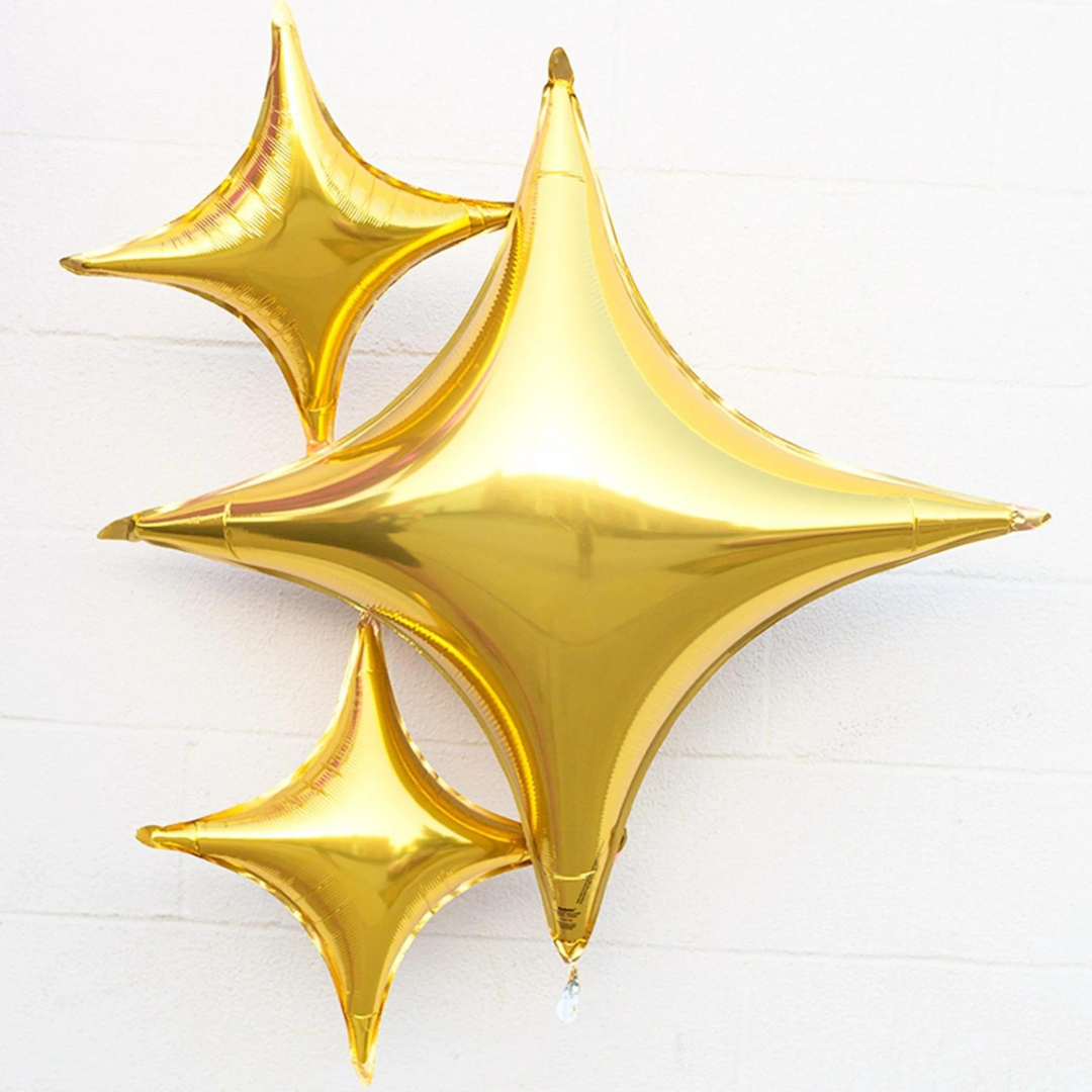 4 Edged Star Balloon Gold -1PC