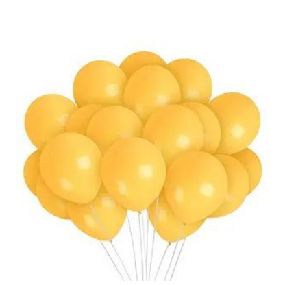 Mustard Yellow / Tiger Yellow Latex Balloons 10" - 20PC