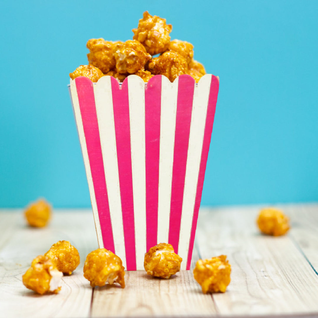 Striped Popcorn Holders Pink - 10PC