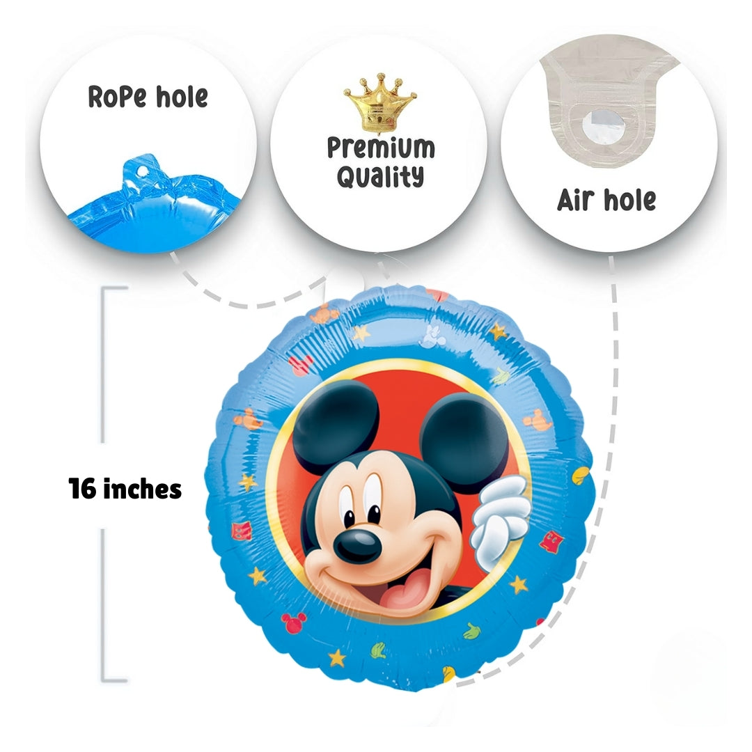 Mickey Mouse Portrait Foil Balloon - Helium Quality - 18 inches - IPC