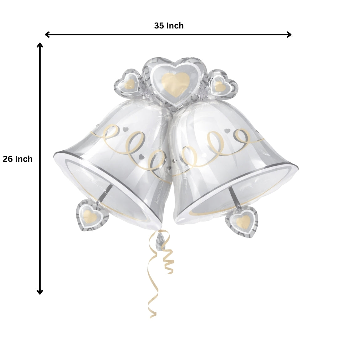 Wedding Bells SuperShape Balloon P35
