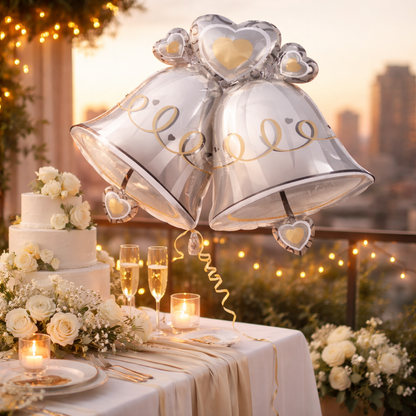 Wedding Bells SuperShape Balloon P35