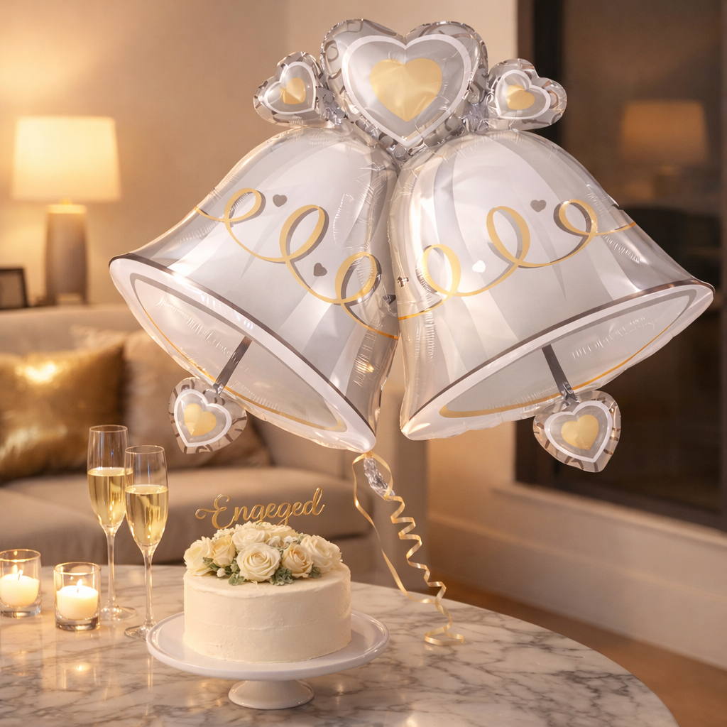 Wedding Bells SuperShape Balloon P35