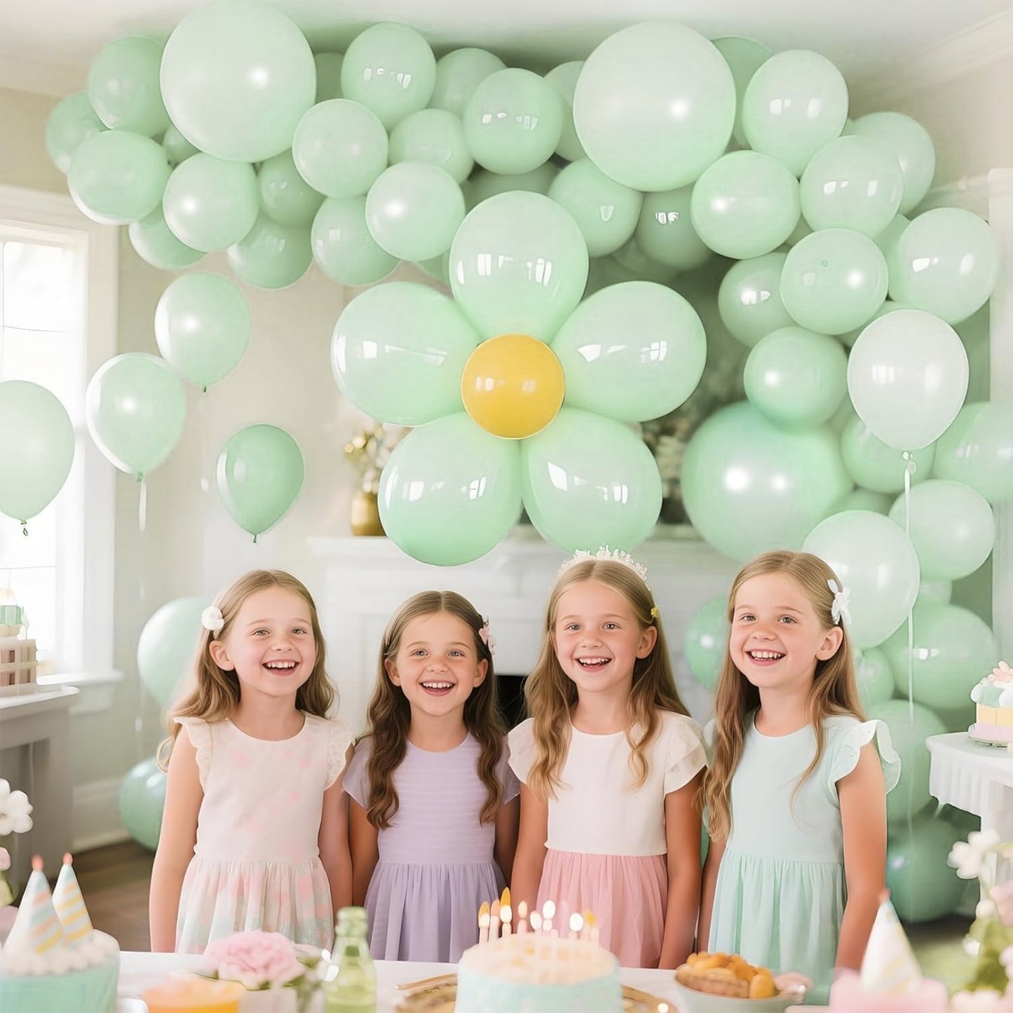 Pastel Macaron Green Latex / Rubber Balloon - Helium Quality - 12 inches - 10PC