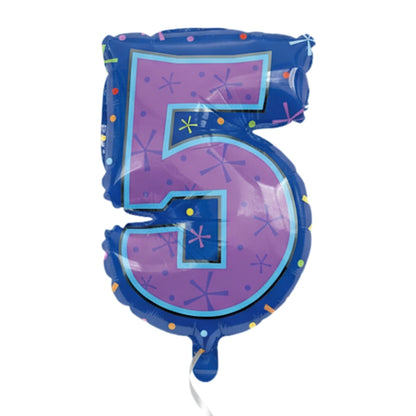 Number 5 Foil Balloon - Helium Quality - 18 inches - 1PC