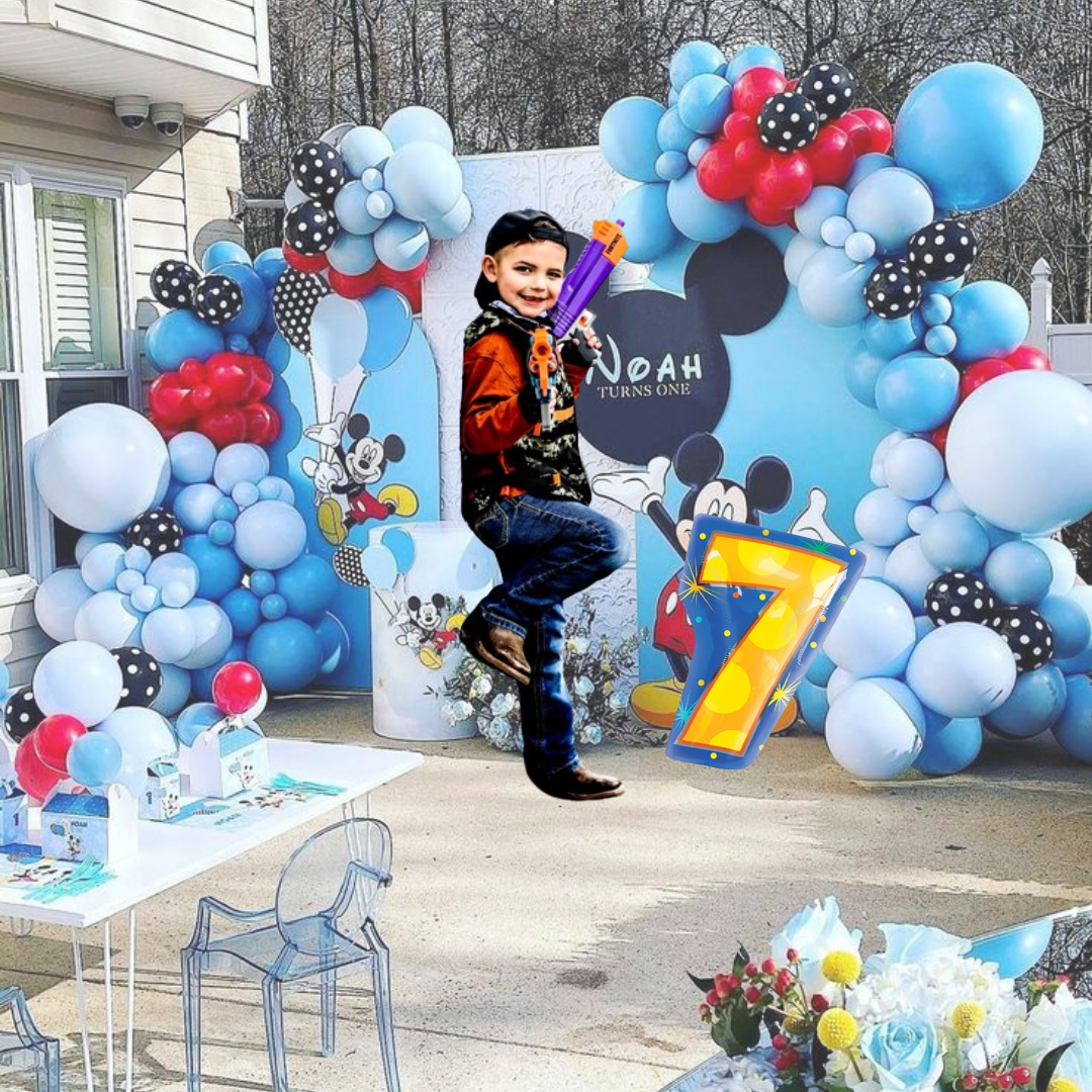 Number 7 Foil Balloon - 18 inches - Helium Quality - 1PC