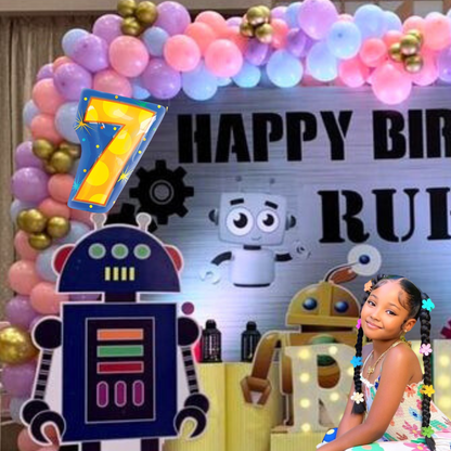 Number 7 Foil Balloon - 18 inches - Helium Quality - 1PC