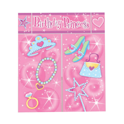 Happy Birthday Princess Scene Setter Set for Wall Decor -  5 PC