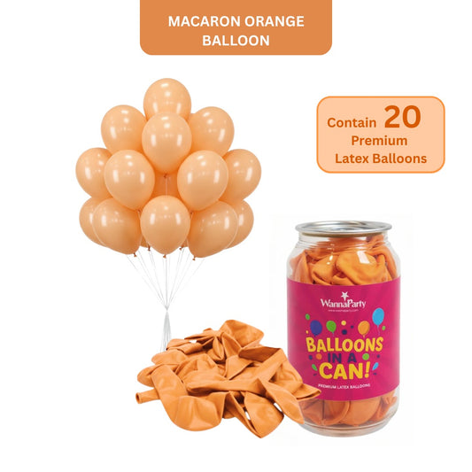 Macaron Pastel Orange Premium Latex Balloons 10" - 20PC
