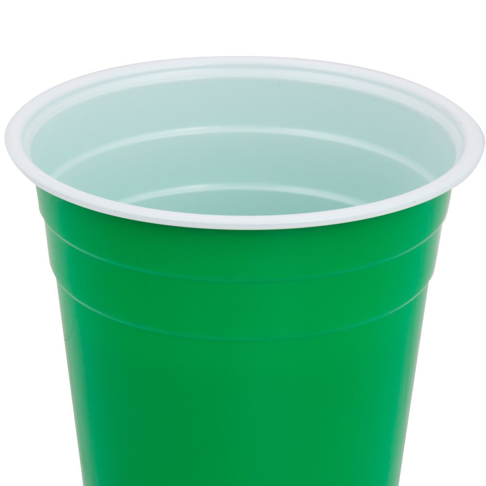 Beer Pong Cups Green - 20PC