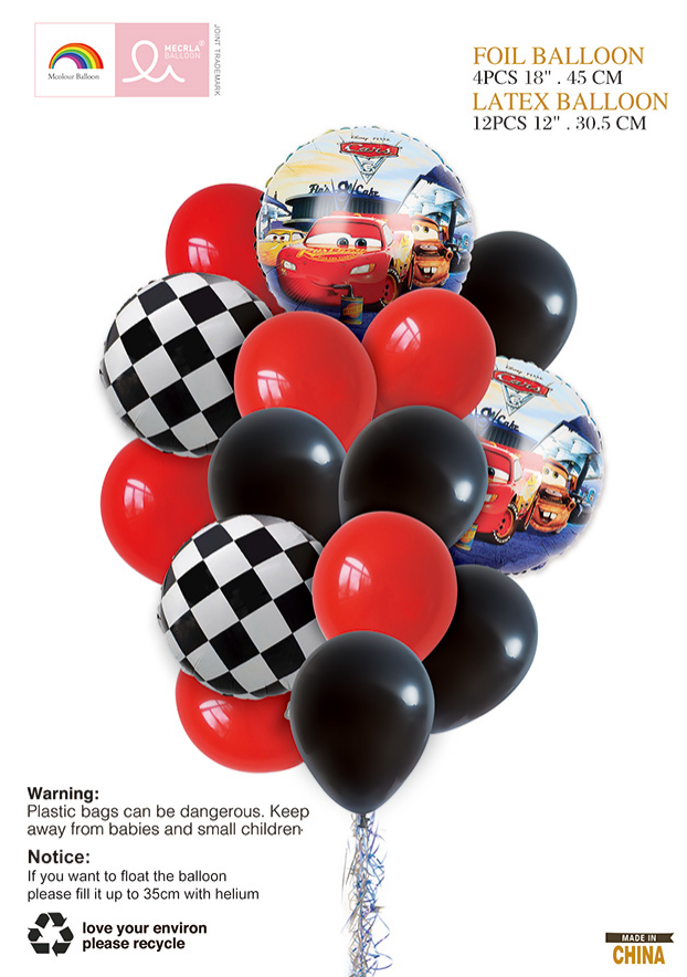 Disney Cars Balloon Set - 16PC