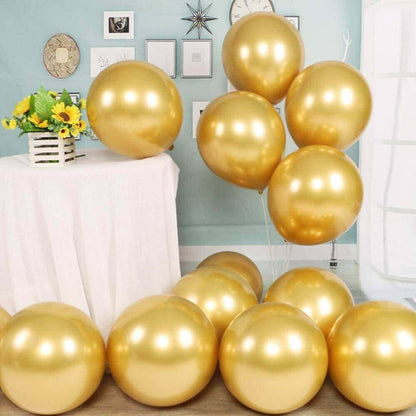 18" Golden Chrome Balloon-Pack of 10