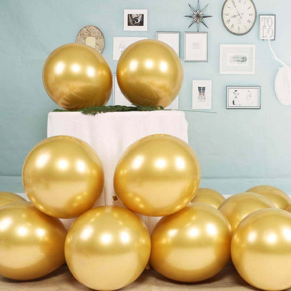 18" Golden Chrome Balloon-Pack of 10