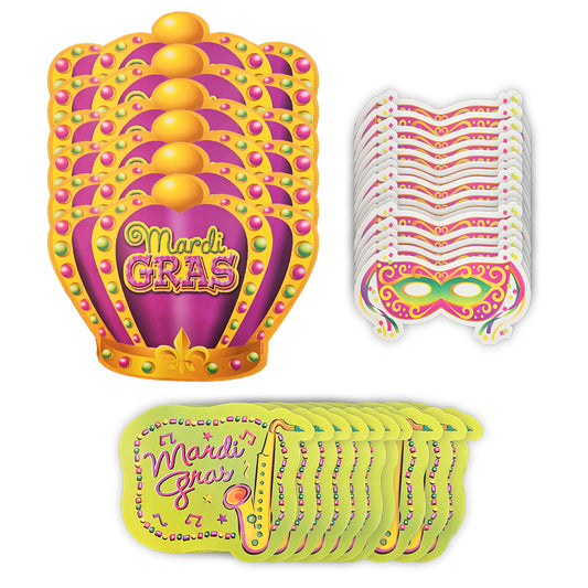 Masquerade Party Cutouts - 6PC